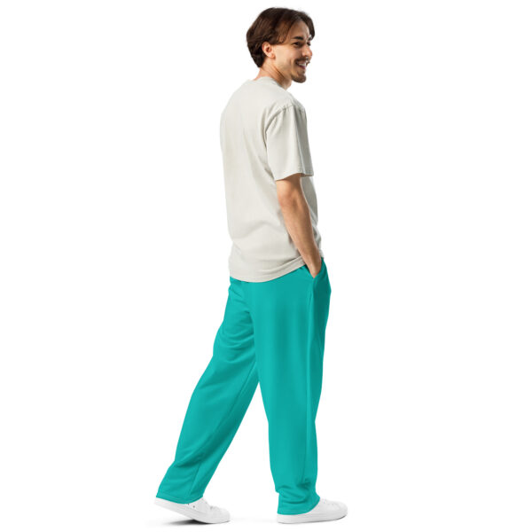 Wide-Leg Joggers - Iris Blue - Image 3