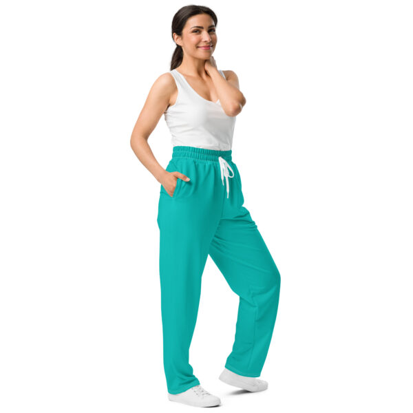 Wide-Leg Joggers - Iris Blue - Image 4