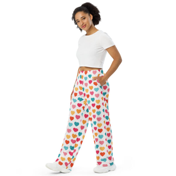 Summer of Love Wide-Leg Pants - Hearts - Image 2