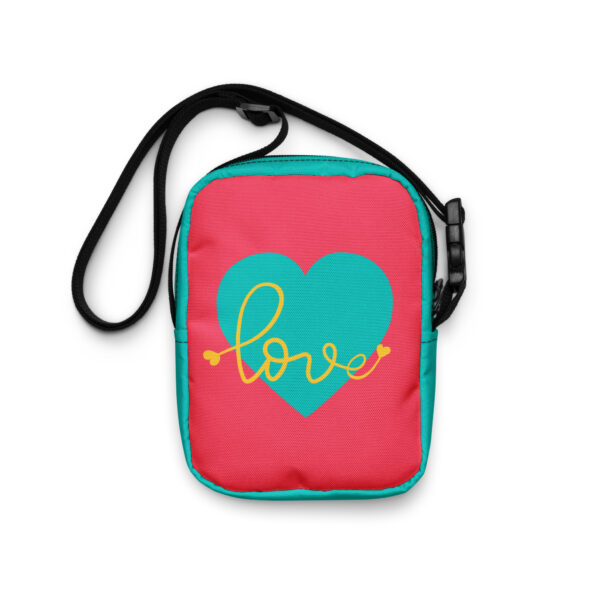 Summer of Love Utility Crossbody - Rad Red/Iris Blue - Image 9