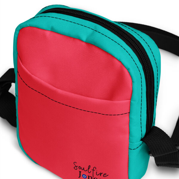 Summer of Love Utility Crossbody - Rad Red/Iris Blue - Image 6