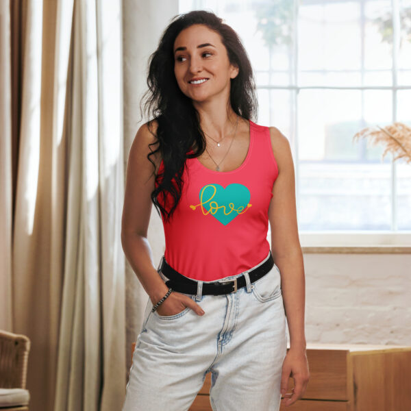 Summer of Love Tank Top - Rad Red - Image 2