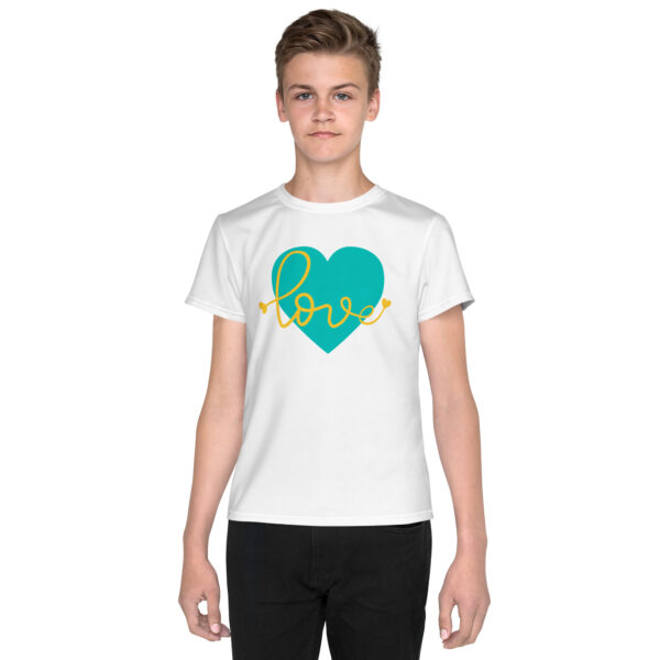 Summer of Love Youth Crew Neck T-Shirt - White - Image 5