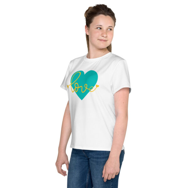 Summer of Love Youth Crew Neck T-Shirt - White - Image 2