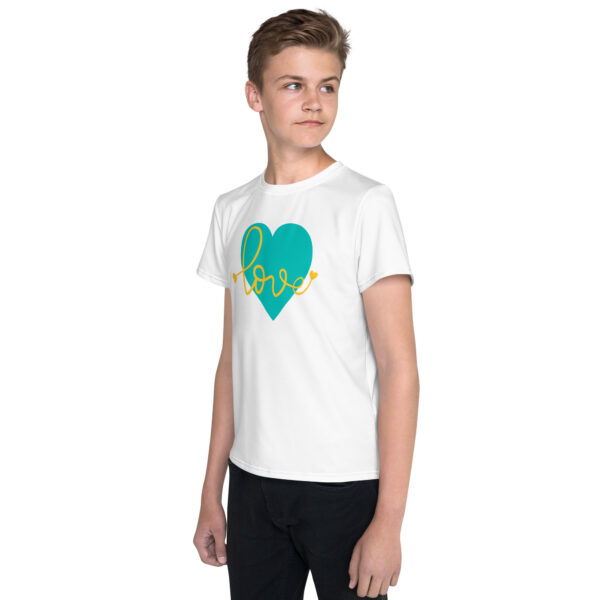 Summer of Love Youth Crew Neck T-Shirt - White - Image 3