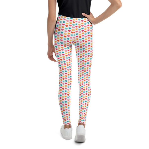 Summer of Love Youth Leggings - Hearts - Image 2