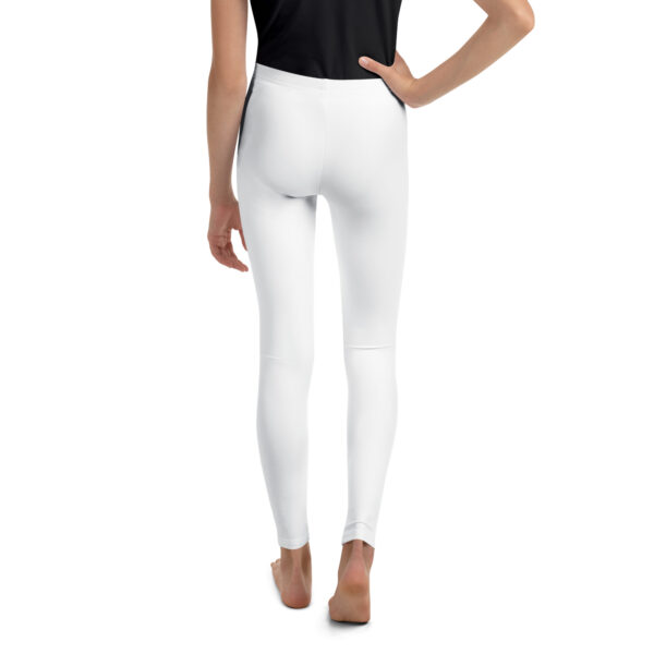 Youth Leggings - White - Image 2