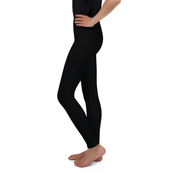 Youth Leggings - Black - Image 3