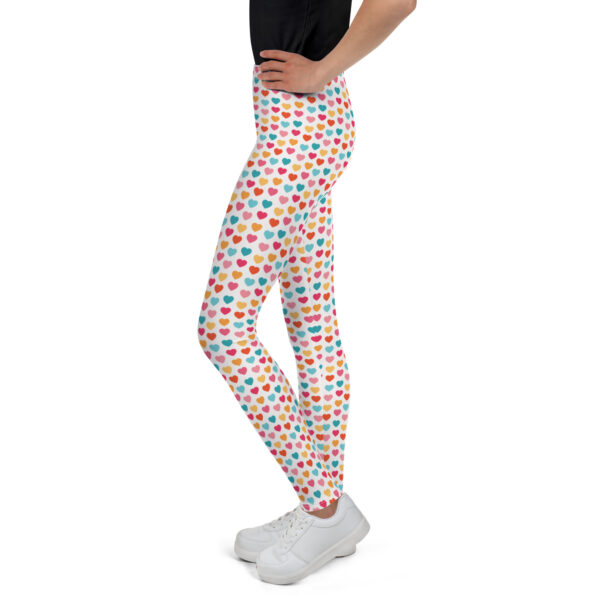 Summer of Love Youth Leggings - Hearts - Image 3