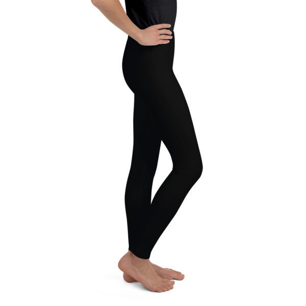 Youth Leggings - Black - Image 4