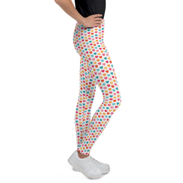 Summer of Love Youth Leggings - Hearts - Image 4