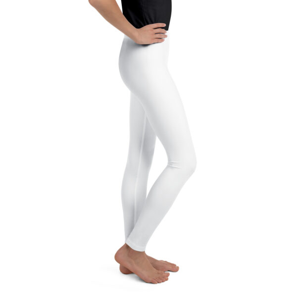 Youth Leggings - White - Image 4