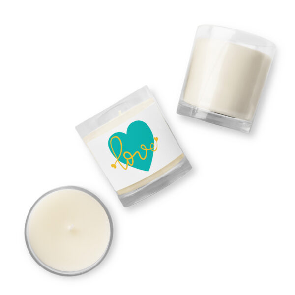 Summer of Love Glass Jar Soy Wax Candle (Unscented) - White - Image 2