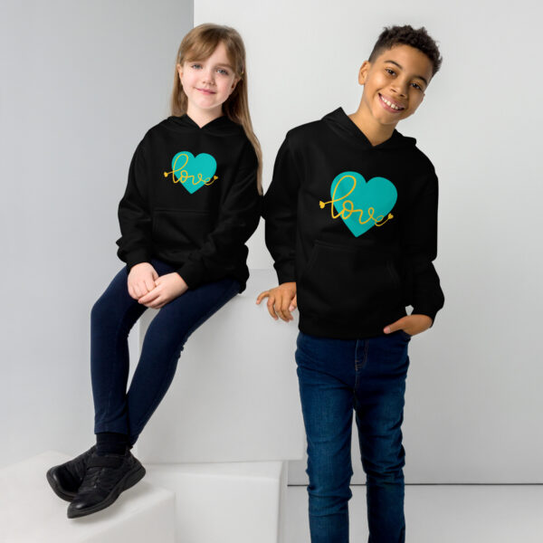 Summer of Love Kids Fleece Hoodie - Black