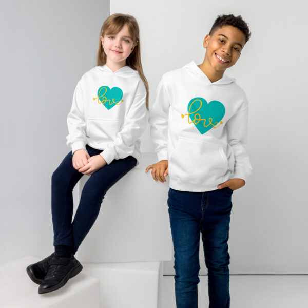 Summer of Love Kids Fleece Hoodie - White