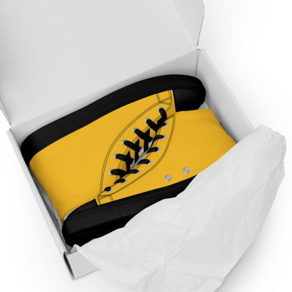 Men’s High Top Canvas Kicks - Yellow - Image 4