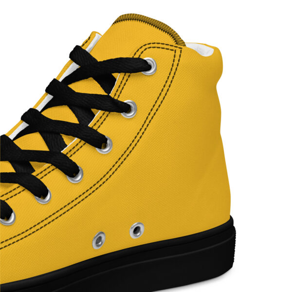 Men’s High Top Canvas Kicks - Yellow - Image 5