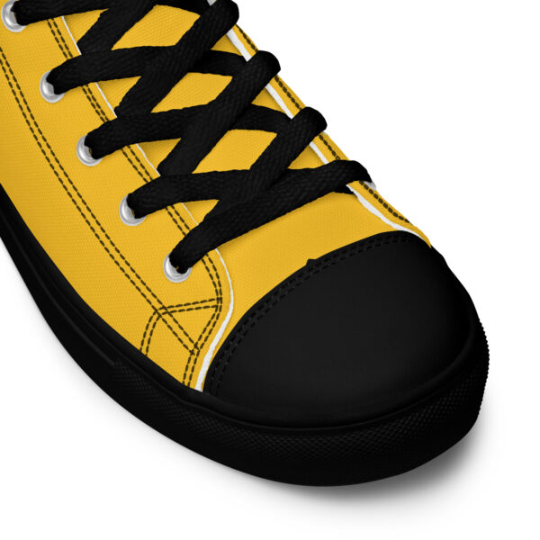 Men’s High Top Canvas Kicks - Yellow - Image 6