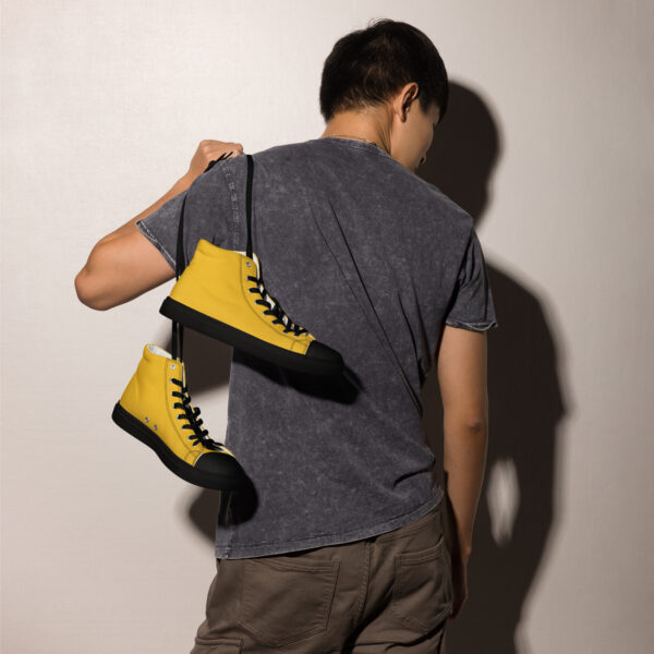 Men’s High Top Canvas Kicks - Yellow - Image 7