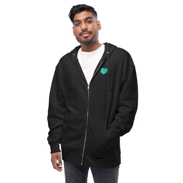 Summer of Love Zip Hoodie - Black - Image 7