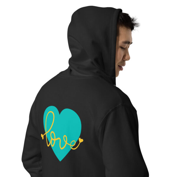 Summer of Love Zip Fleece Hoodie - Black - Image 3