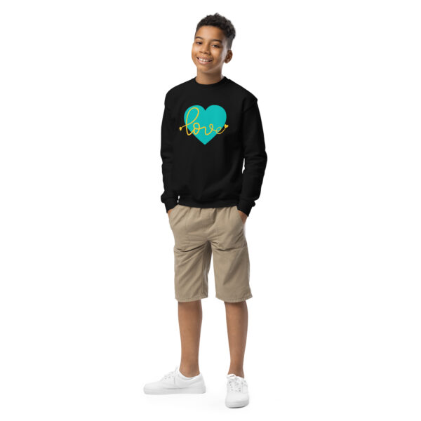 Summer of Love Youth Crewneck Sweatshirt - Black - Image 5