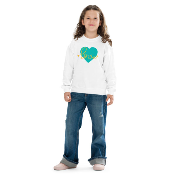 Summer of Love Youth Crewneck Sweatshirt - White - Image 2