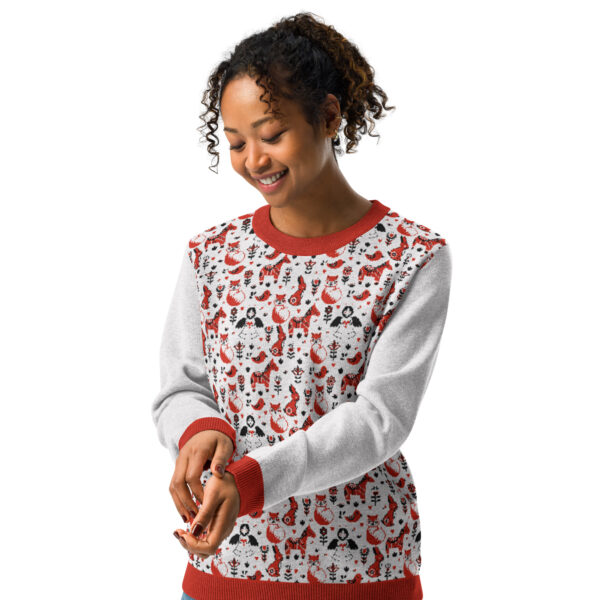 Retro Edition - Knitted Crew Neck Sweater - Image 2