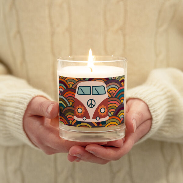 Hippie Chic - Glass Jar Soy Wax Candle (Unscented)