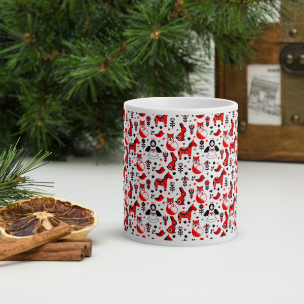 Retro Edition Christmas- White Glossy Mug - Image 4