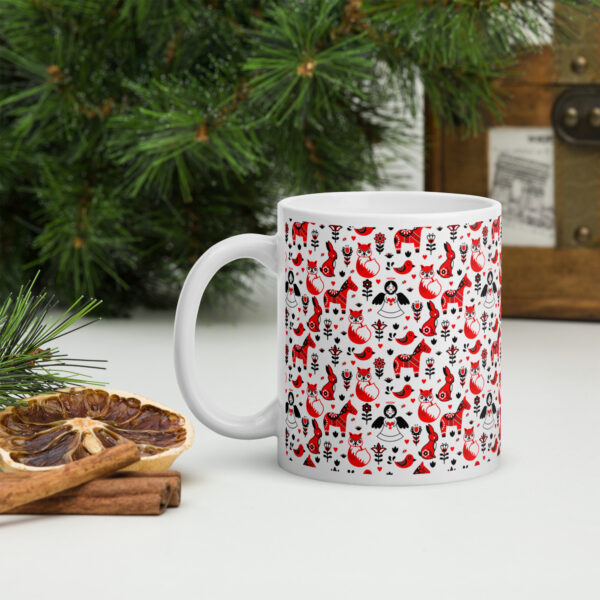 Retro Edition Christmas- White Glossy Mug - Image 2