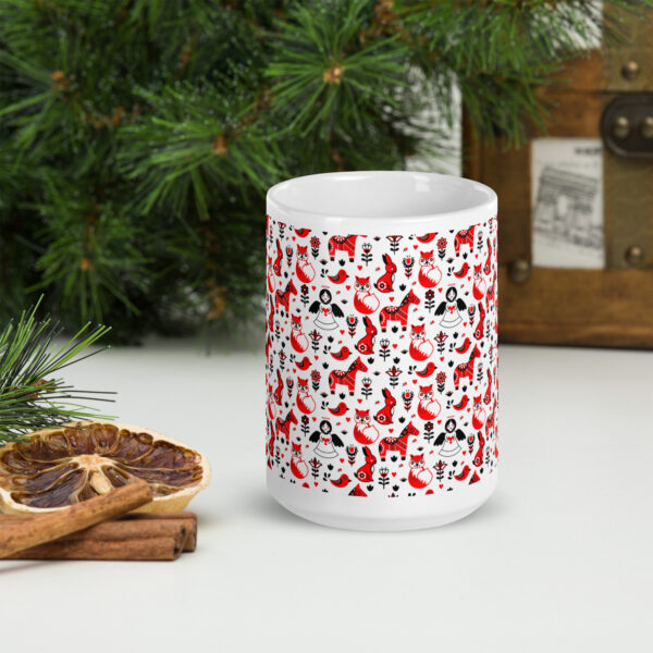 Retro Edition Christmas- White Glossy Mug - Image 7