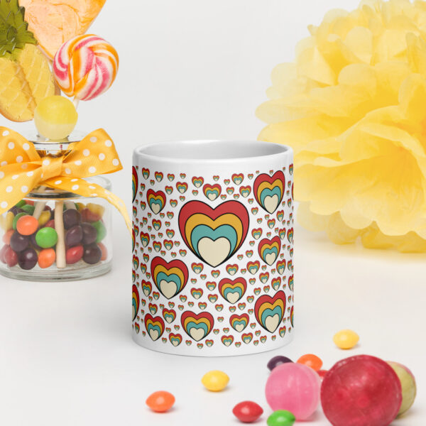 Retro Edition White Glossy Mug - Image 9