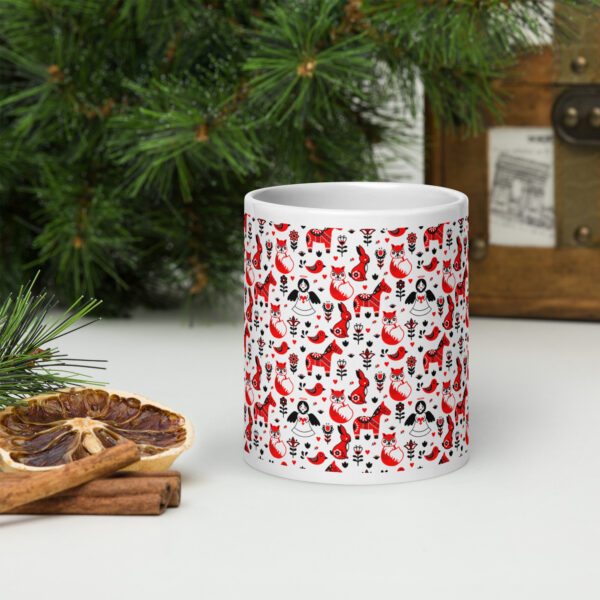 Retro Edition Christmas- White Glossy Mug - Image 9