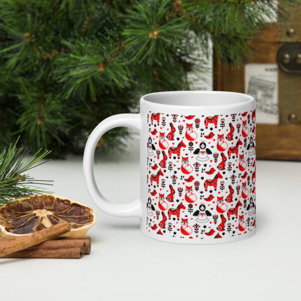 Retro Edition Christmas- White Glossy Mug - Image 8