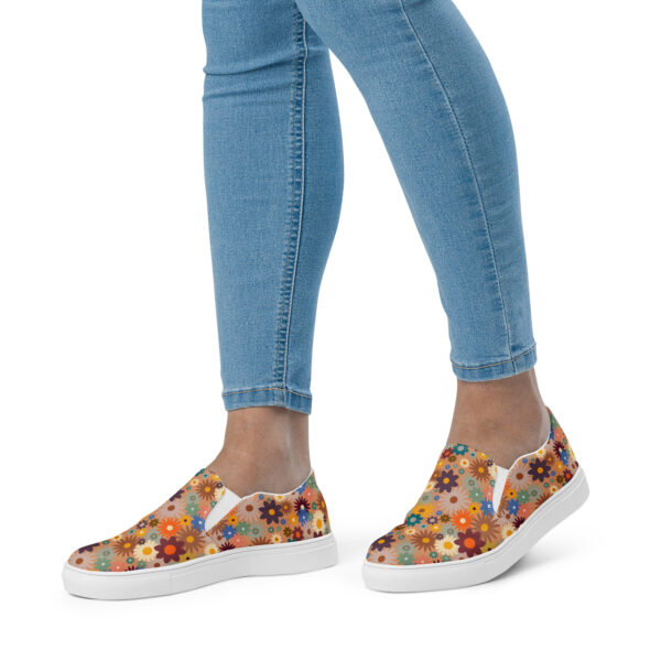 Retro Edition - Women’s Slip-On Canvas Shoes - Image 4