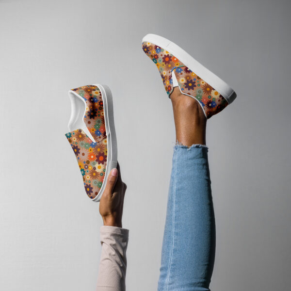 Retro Edition - Women’s Slip-On Canvas Shoes - Image 3