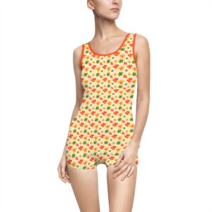 Women's Vintage Inspired - Floral Swimsuit
