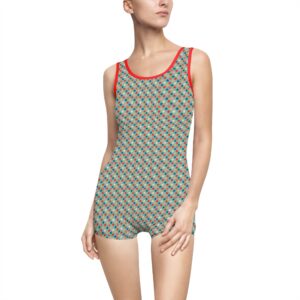 Women's Vintage Inspired - Star Spangled Swimsuit