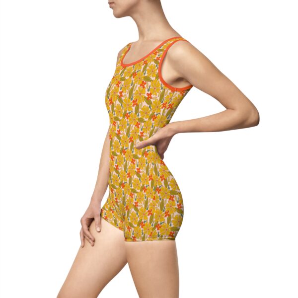 Women's Vintage Inspired - Floral Swimsuit - Image 4