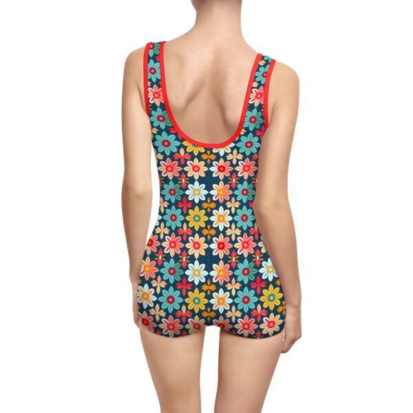 Women's Vintage Inspired - Floral Swimsuit - Image 6