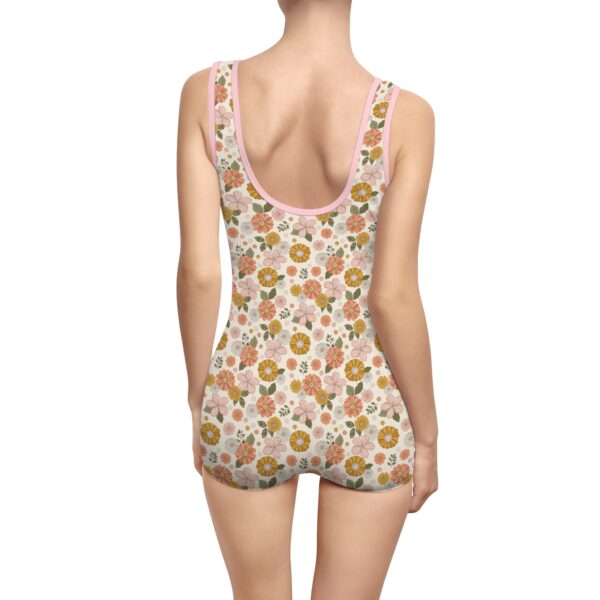 Women's Vintage Inspired - Floral Swimsuit - Image 2
