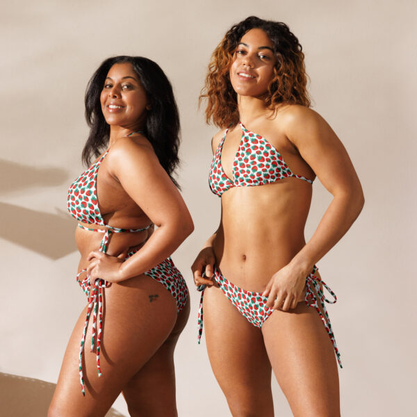 Strawberry Recycled String Bikini - Image 3