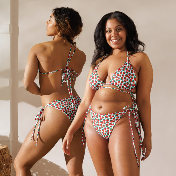 Strawberry Recycled String Bikini - Image 4