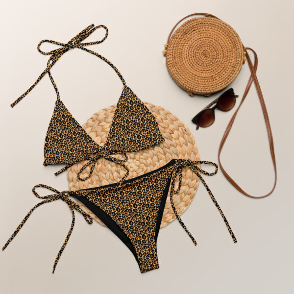 Animal Print Recycled String Bikini - Image 7