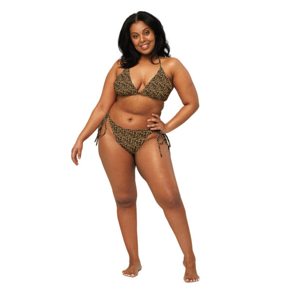 Animal Print Recycled String Bikini - Image 10