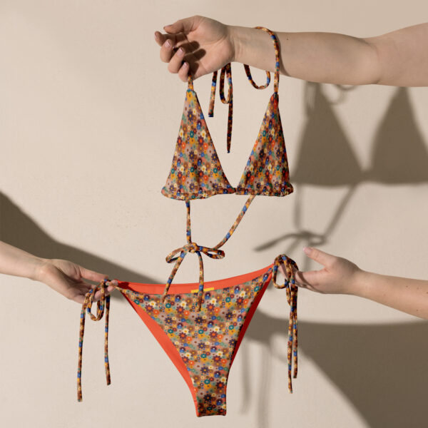 Boho Babe Floral Print Recycled String Bikini - Image 10
