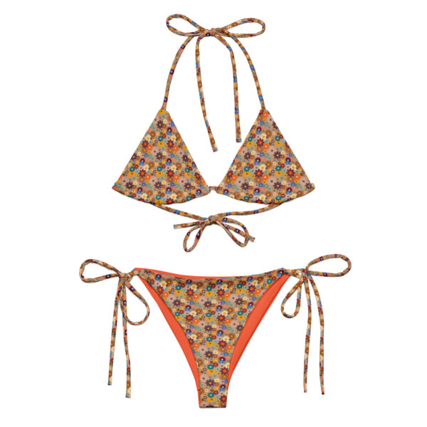 Boho Babe Floral Print Recycled String Bikini - Image 12