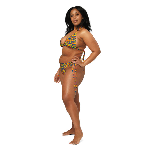 Floral Print Recycled String Bikini - Image 6