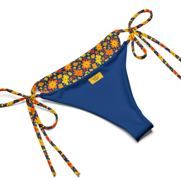 Floral Print Recycled String Bikini - Image 12
